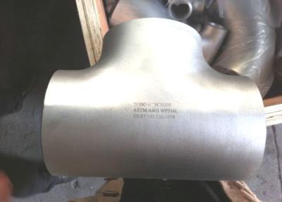 China 904L Stainless Steel Reducing Tee Butt Weld Tee 12” SCH80S ASME B16.9 for sale