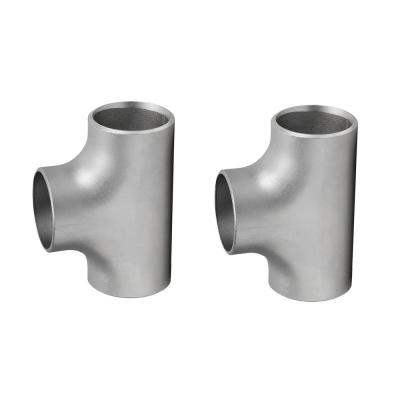 China Stainless Steel 90 Degree Asme Fabricated Equal Tee Astm B363 Gr.2 Titanium Equal Tee for sale