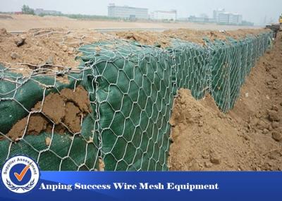 China Galvanized Low Carbon Gabion Wire Mesh Galfan Material 10x12Cm for sale