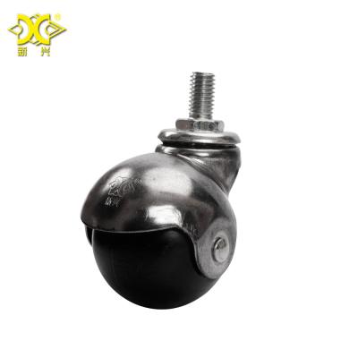 China Mid Century Modern 2 Inch PP Swivel Ball Caster Wheels, Universal Casters Manufacturers Steel Roller Wheel à venda