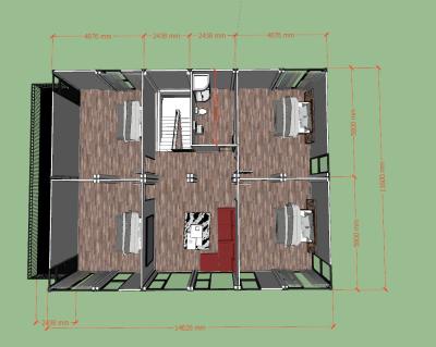 China 10ft Container House Apartment for sale
