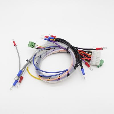 China TE Quick Disassembly Green Terminal Block 2.54mm Pitch Connector 20pin Molex Wire Harness for sale