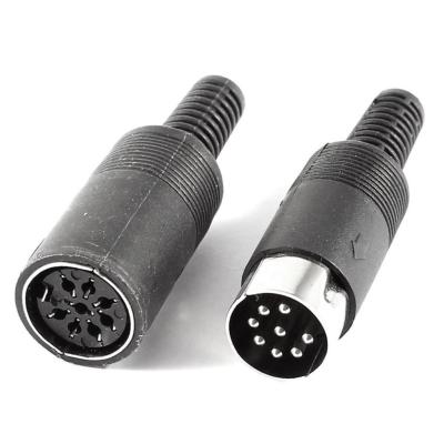 China Japan Market KH-71002 CN FUJ Copper DIN Connector PPT Tube 3pin 5 Pin 9 Pin Bronze with Tin Plated Power 100 Piece Customized for sale