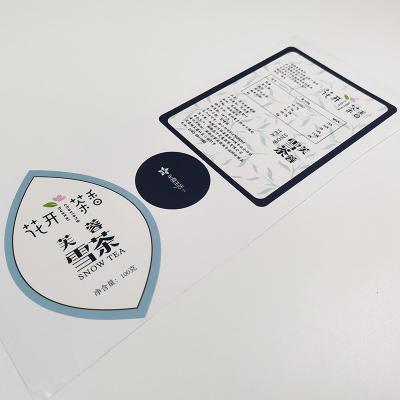 China BOPP Waterproof Cosmetic Labels Varnishing CMYK Glossy Vinyl Sticker Paper for sale