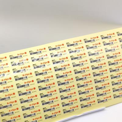 Chine Logo Print Pantone Color Stickers a adapté l'autocollant aux besoins du client brillant imperméable de vinyle de petit pain à vendre