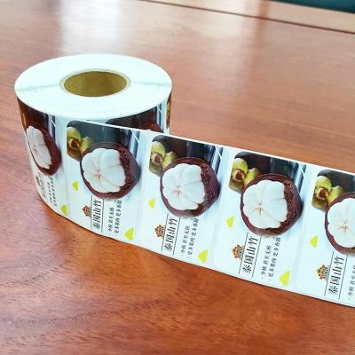 China MOQ 1000pcs Food Adhesive Labels With CMYK Printing In Square Shape for sale