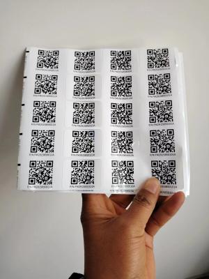 China QR Code Sticker Labels, kiss Cut Stickers, Different Sizes, Custom qr Sticker, Smart qr Sticker en venta
