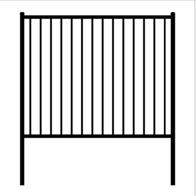 China 8ft Metal Residential Iron Wrought Fence Commerical Garden Privacy Fence Panels for sale