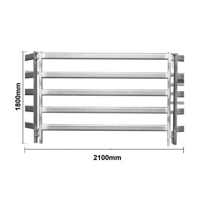 China Metal Livestock Corral Fence  5ft X 12ft Corral Pipe Fencing For Horses Cattle for sale