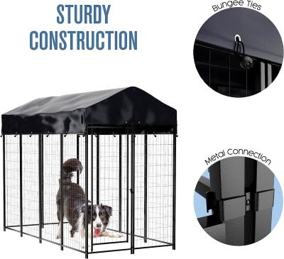 China Cercadinho resistente exterior galvanizado do cão para grandes cães à venda