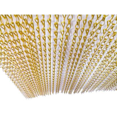 China Light Weight Chain Mesh Curtain 1m-3m Width 1m-30m Length High Strength Fireproof Soundproof Decorative for sale