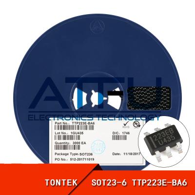 China Touch Detector TTP223E-BA6 SOT23-6 Single Channel Touch Keys Sensor Chip for sale