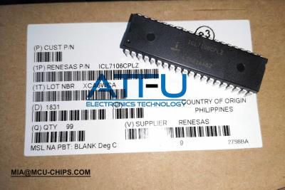 China LCD Display LED Driver IC Chip ICL7106CPLZ Renesas Original 3.5 Digit 40 DIP for sale