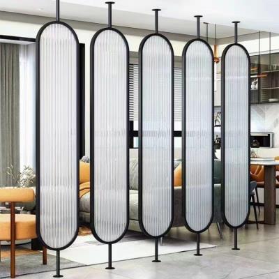 China Laser Cut Metal Room Dividers Glass Metal Decorative Room Dividers for sale
