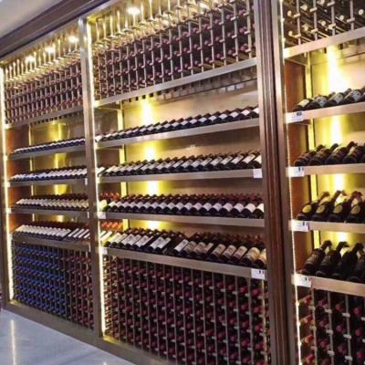 China Stainless Steel Classic Wine Cabinet Large Red Wine Storage Cabinet for sale
