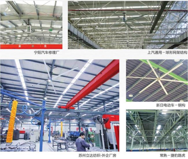 Air Cooling Best Solution with Hvls Fan Configured with Pmsm Energy Saving and Low Noise Motor