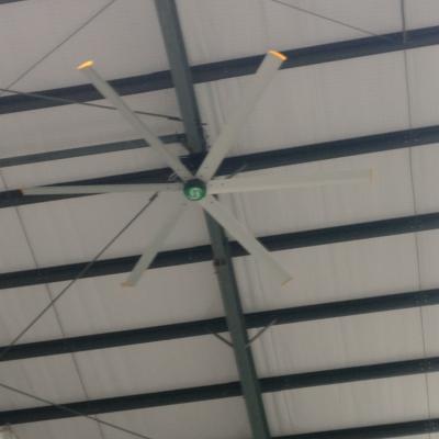 China 4s Car Workshop 6 Blade Large Industrial HVLS Ceiling Fan for sale