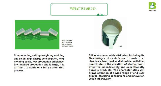Close-up of LSR dosing system components