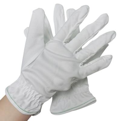 China White Soft Washable Polyester Work Gloves Lint Free for sale