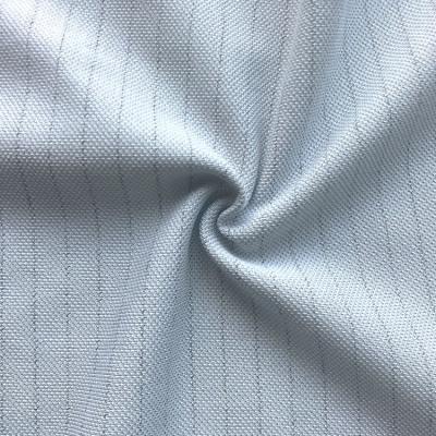 China Polyester 220gsm ESD Antistatic PIQUE Knitted Fabric For ESD Workwear for sale