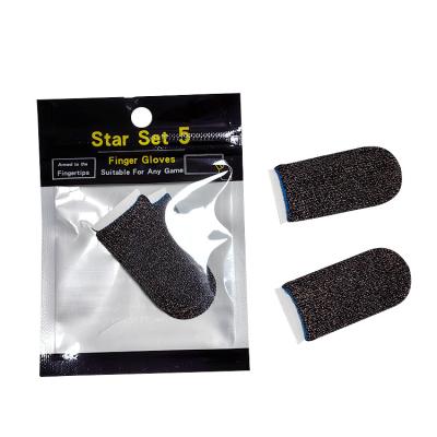 China 2pcs Blue /Black Gaming Finger Sleeve Independent Packaging for sale