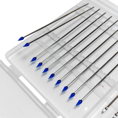 China Blue ESD Stainless Steel Rod Pointed Head Silicone Gel Sticky Swab Medium Viscosity for sale