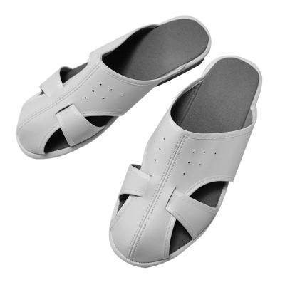 China Cleanroom shoes Supplier SPU Sole Anti Static ESD Slipper For Food Industrial for sale