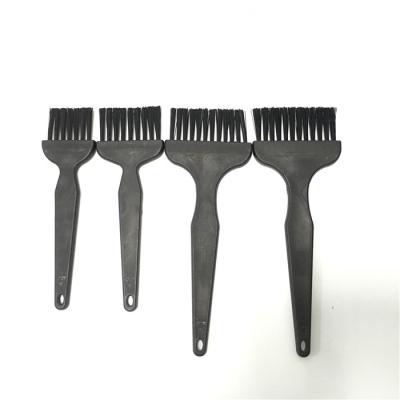 China Anti Static Tweezers Flat ESD Cleaning Brush w/Conductive Handle And Fibers for sale