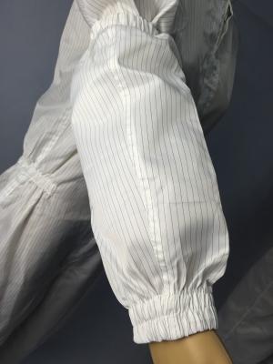 China Ajustes estáticos das luvas de uma roupa segura do ESD do tamanho anti todas as grade da listra de 5mm no estoque à venda
