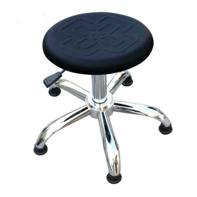 China EPA Sensitive Area ESD Drafting Chair Chinese Knot Pattern Surface Pneumatic Rotatable for sale