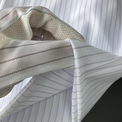 Chine La rayure de 10MM a tricoté l'anti tissu statique de gants d'ESD de Cleanroom de tissu de polyester à vendre