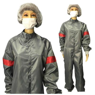 China Tailored Cleanroom Anti Static ESD Jumpsuit With Knitted Cuff for sale