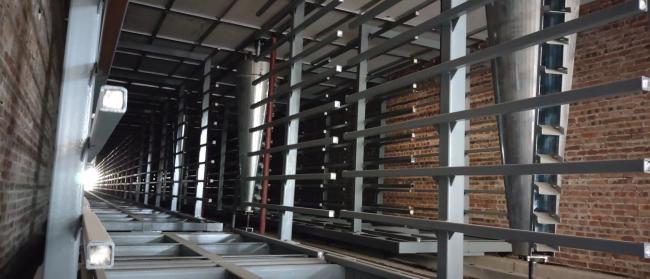 Single-layer tunnel dryer industrial equipment showing channel structure and drying system