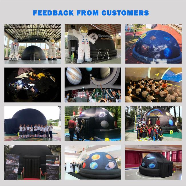 Inflatable planetarium dome