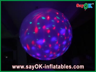 China Multi Color Inflatable Lighting Decoration Inflatable Ball With Led Lights , Purple for sale