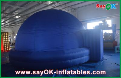 China Dia 5m Blue Inflatable Planetarium Dome Tent Watching Movie Use for sale