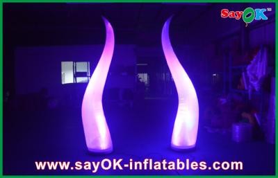 China Cone 190T Nylon Inflatable Lighting Decoration , Indoor Party Inflatable Lighting Stage for sale