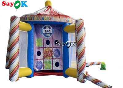 China Inflatable Lawn Games Tarpalin Interactive Sports Games Bar Fence Theme Party Inflatable Carnival Game Booth for sale