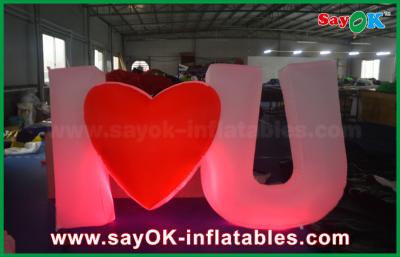 China Letra llevada inflable al aire libre gigante/número del diseño especial con el control remoto en venta
