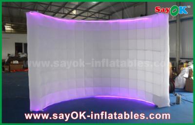 China Photo Booth Backdrop Led Lighting Inflatable Photo Booth Enclosure Stand Photo Studio Wall for sale