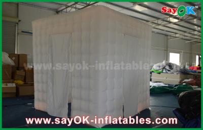 China Inflatable Photobooth Oxford Cloth Led Remote Control Lighting Inflatable Open  Air Photo Booth Cabinet for sale