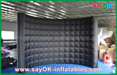 China Advertising Booth Displays Oxford Cloth Inflatable Photo Booth With Enclosed Lighting Wall SGS Approval for sale