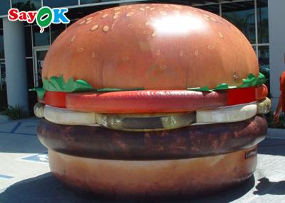 China UV Resistant 10ft Inflatable Hamburger Model Store Decoration for sale