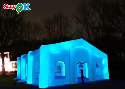 China La tienda inflable de la boda del cubo del color del LED explota la tienda de campaña de la burbuja en venta