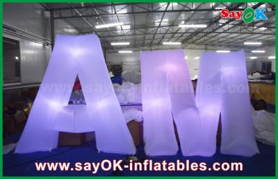 Chine Lettre géante menée gonflable de Decoration Words Wedding Inflable de modèle de lettre avec des lumières colorées à vendre