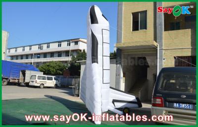 China White Oxford Cloth Custom Inflatable Products Plane Spaceflight Aircraft Model For Event for sale