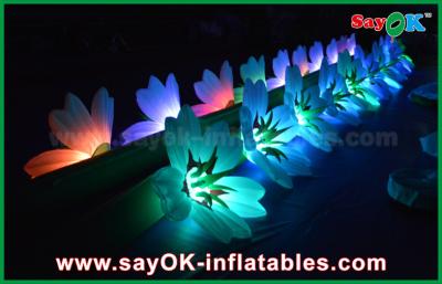 China Large Inflatable Lighting Decoration Inflatable Wedding Flower Chain WIth LED Light For Decoration for sale