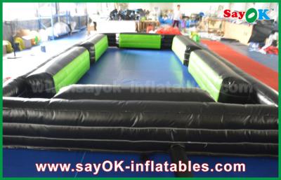 China Inflatable Kids Game Inflatable Snooker Football Field Inflatable Billiard Ball For Foot Snook Game for sale