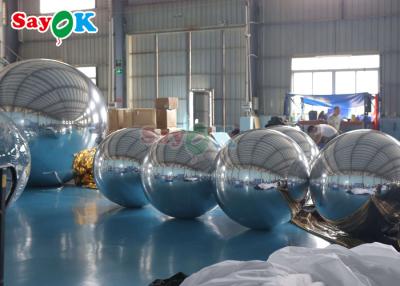 China Esfera de espejo de oro Club nocturno de PVC Balón inflable Fiesta de discoteca Boda de oro Plata Esfera flotante Esfera de espejo inflable en venta