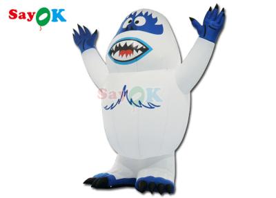China Holidays Led Lighting Inflatable Snow Monster Snowman Airblown Monster Toy For Outdoor Decoration for sale